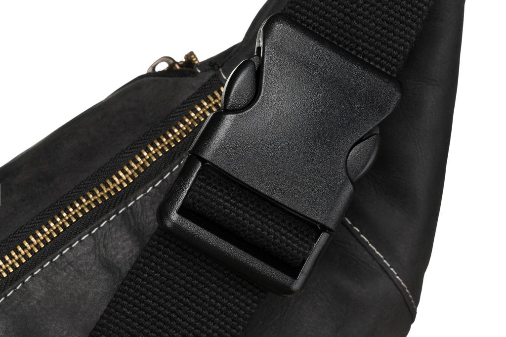 Leather Waist Bag 2506-MH-1908 Black