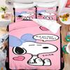 Happy Little Dog Duvet Cover Snoopy Set For Children Cartoon Anime Comforter King Size Bedding Queen And Twin,3D Printed Quilt