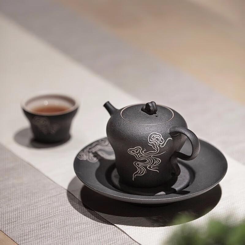 Edenus Black Iron Glaze Ceramic Kung Fu Tea Set
