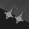 Simple Alloy Witchcraft Drop Earrings Hollow Amulet Witch Knot Pendant Earring Unique Charm Dangle Earrings Jewelry