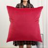Soft Velvet Large Square Pillow Cover Sofa Cushion Living Room Back Bedside Cushions Case Protector Solid Color 80x80CM