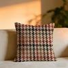 Vintage Patchwork Cushion Cover Cozy Velvet Throw PillowSoft Warm Cushion For Sofa  Bed