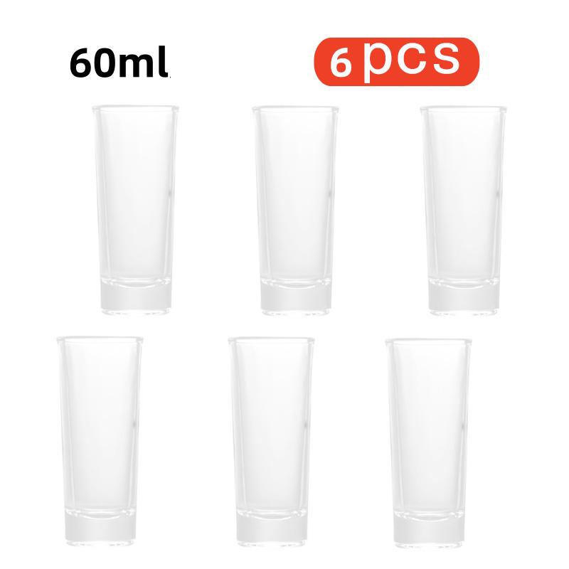 30ml/60ml Shot Glass Glasses Cup Cocktail Glass Household Small Wine Glass Cup Holder Thickened Spirits Cup Party Wine Glasses 30ml-60ml