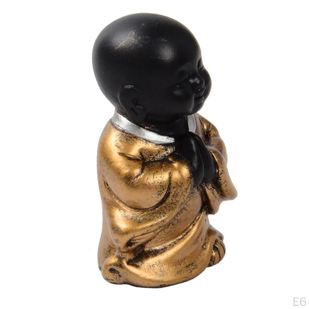 Buddha Monks Figurines Statues Wealth Lucky Figurine Home Decor Gift