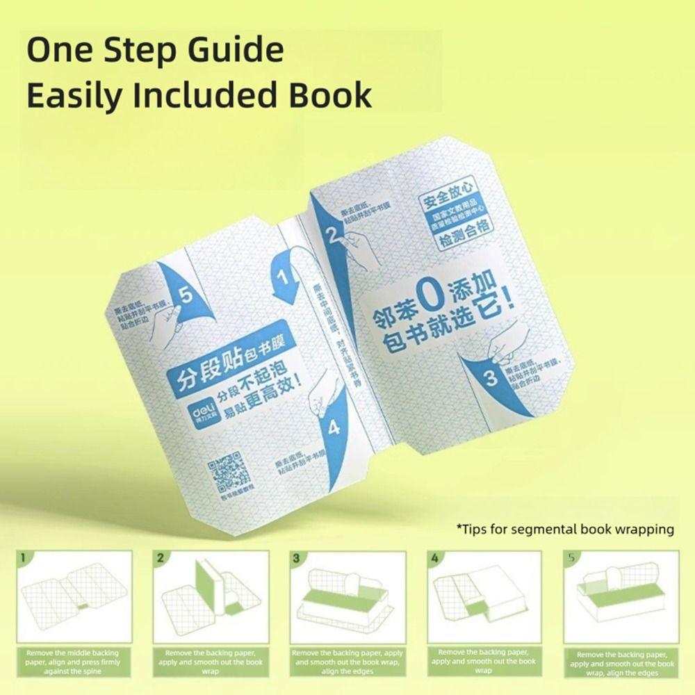 Selbstklebende Buchschutzfolien mit Abschnitten Neue Buchschutzwerkzeuge