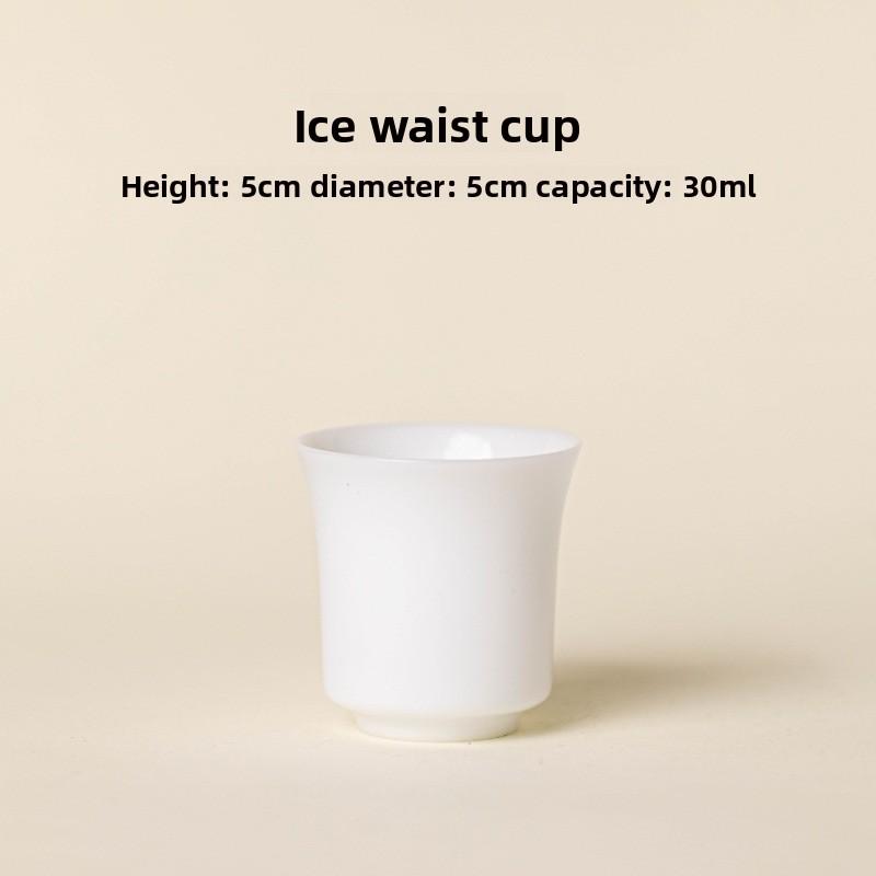 

Роскошная фарфоровая чайная чашка из ледяного нефрита, китайская керамическая чашка мастера для домашнего заваривания, чайный набор для питья из белой глины Дэхуа, подарок 200ml