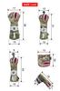 ROBUSTIN Golf Head Cover Set Driver Fairway Wood Utility Camouflage Beige (For Utility, Camo)