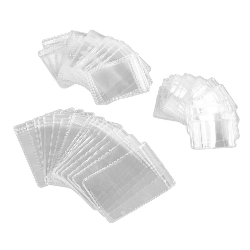 120pcs Clear Jewelry Bags Thickened Oxidation Resistance PVC Clear Jewelry Ziplock Bags for Earrings Rings Jewelry