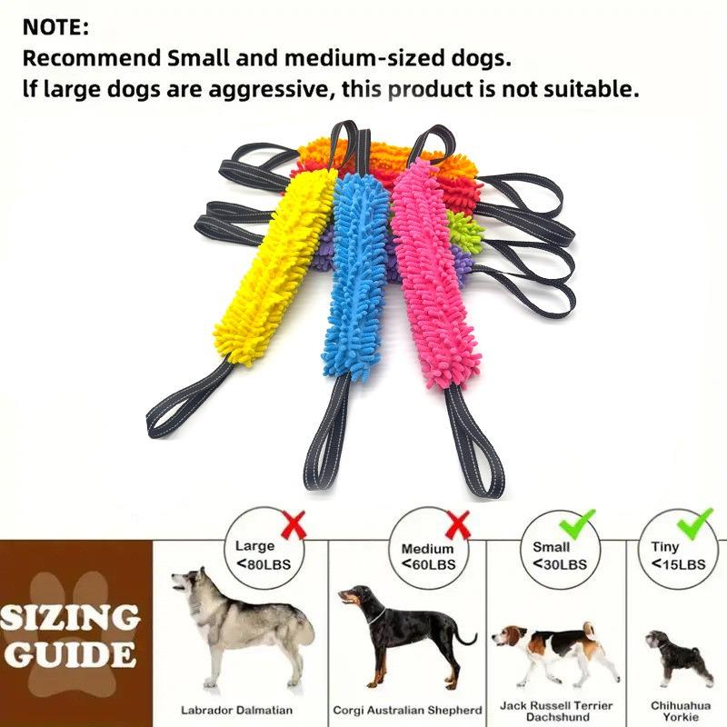 Bastone Morso Addestramento Cane Manico Doppio Giocattolo Interattivo Masticare Denti Bastone Addestramento Cane Addestramento Cane Animale Manicotto in Juta Giocattoli per Cani