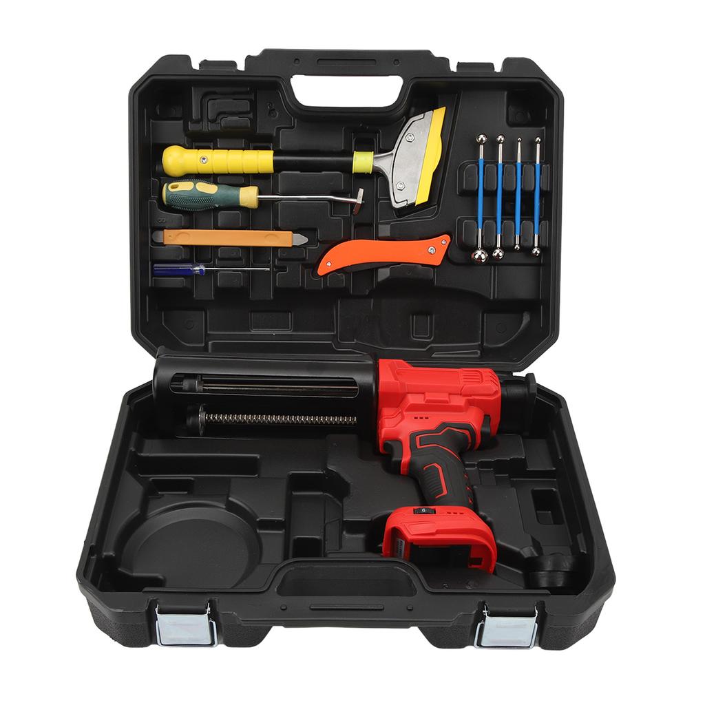 Akumulatorowy pistolet do uszczelniania 6-poziomowa prędkość 800N siła nacisku pistolet do uszczelniania z diodą LED do uszczelniania