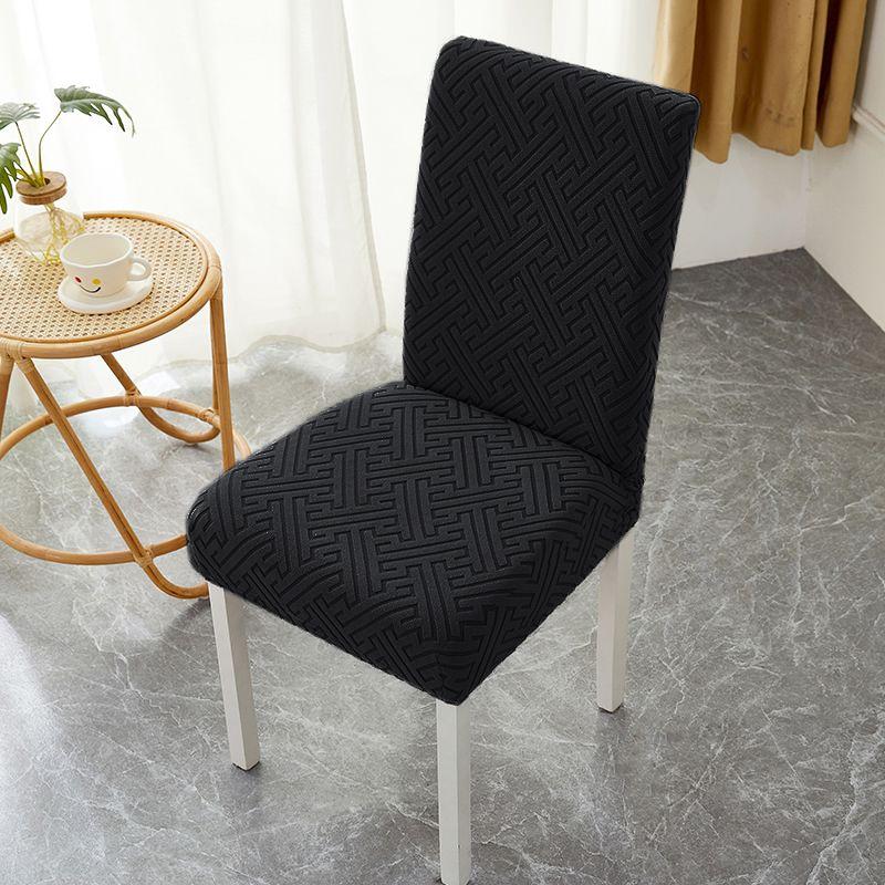 Jacquard Dining Chair Cover Stretch Anti-dirty Chair Covers Home Decor Kitchen Seat Slipcover for Banquet Party Wedding