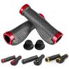 Bike Handlebar Grips Anti-skid Non-slip Double Locking Rubber Ergonomic Mountain Mtb Cycling Parts Bicycle Grips Black Gold Blue