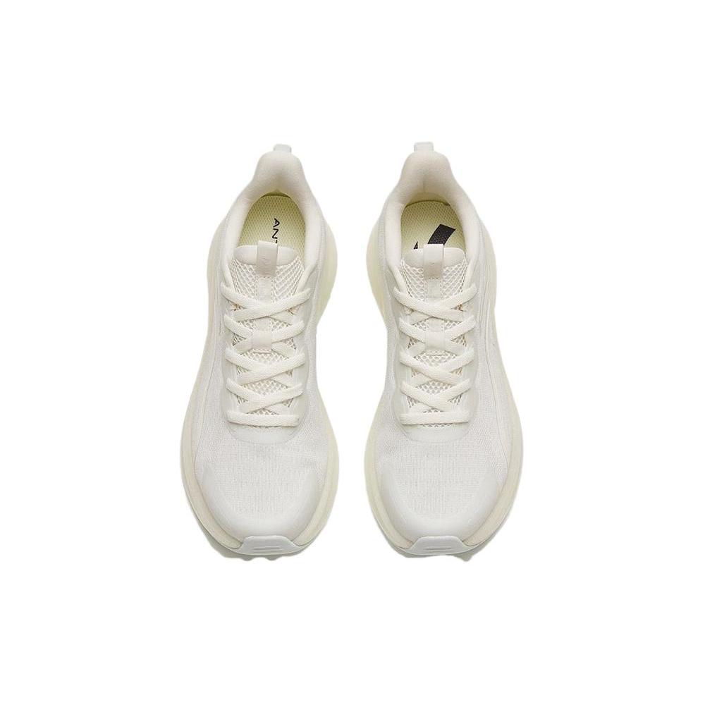 New Anta Anti Slip And Wear Resistant Breathable Low Top Running Shoes Women's Ivory White 122325521-2