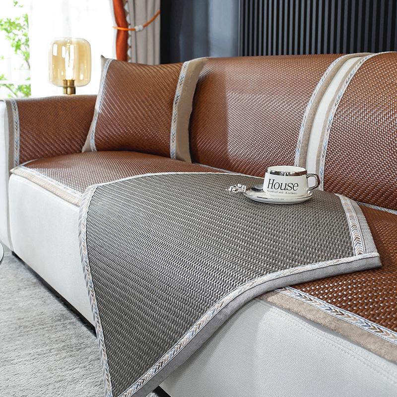 

Коврик для дивана Летний коврик из ротанга Нескользящий высококачественный чехол для дивана Все обернутый чехол Чехол Классный простой современный коврик для дивана 60*60CM