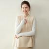 Women's Cashmere Frog Button Chinese-Style Knit Shawl Vest