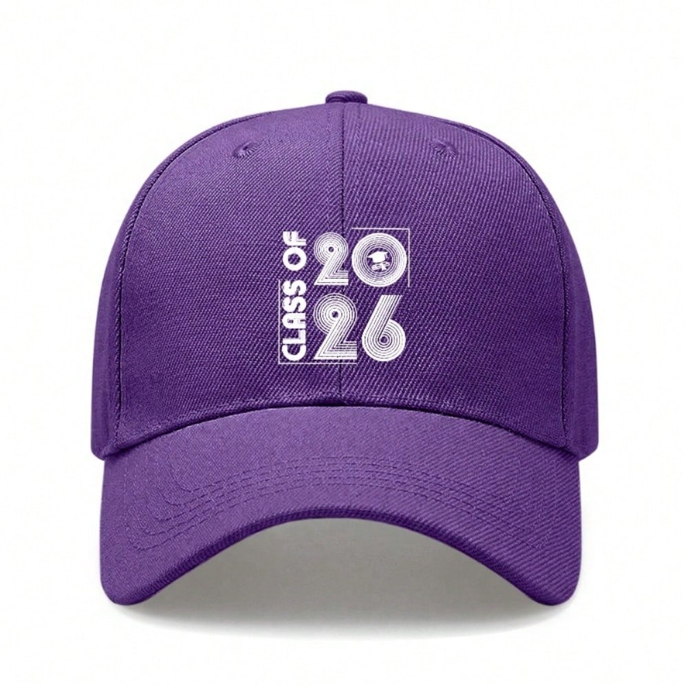 [Graduation Baseball Cap] Class Of 2026 Print Adjustable Polyester Hat Unisex  Casual Outdoor Sports - Gift For Graduates & Students