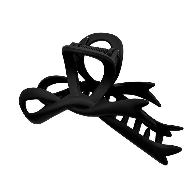 Korean Bow Large Shark Hair Clip for Women - Back of Head Hairpin