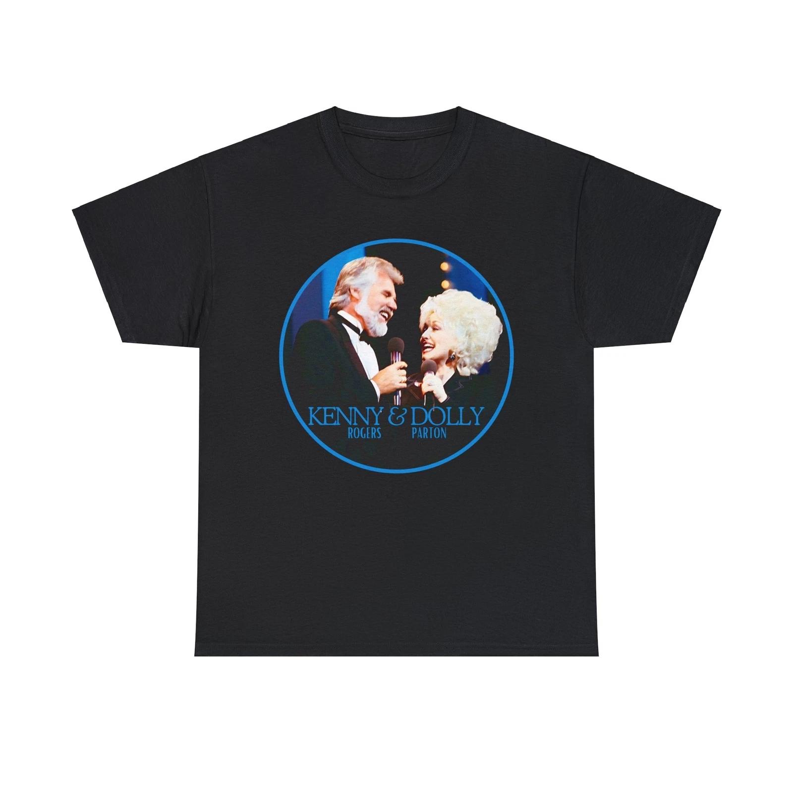 Kenny Rogers and Dolly Parton Heavy Cotton Tee, Islands in the Stream 4XL