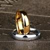 Damenring aus Titanstahl, 6 mm, glatt und kugelförmig