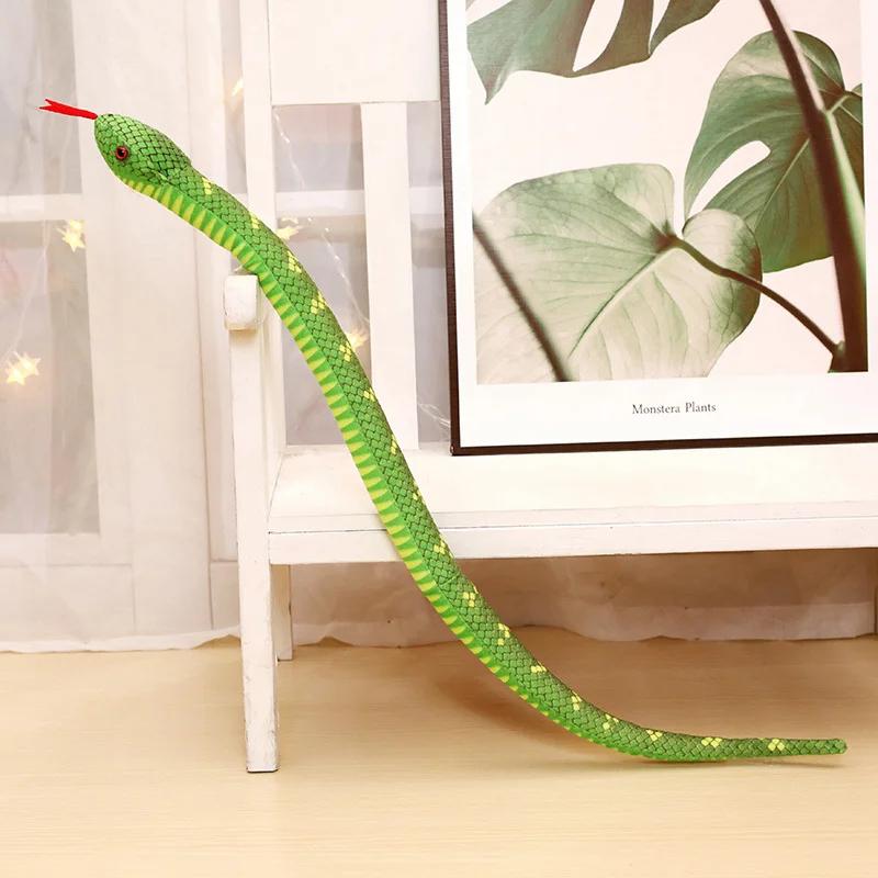100cm Lifelike Stuffed Snake Plush Toy Simulation Boa Cobra Long Snake Plush Doll Creative Room Decoration Birthday Gifts