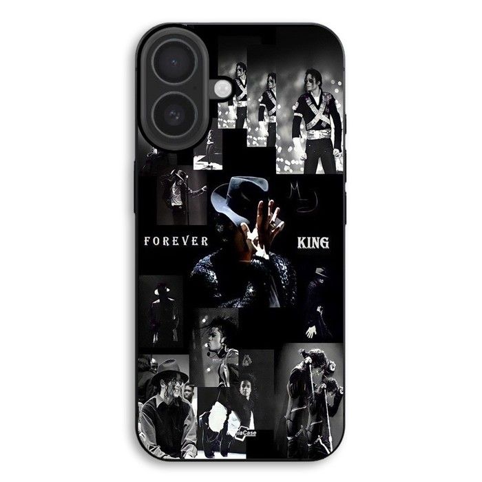 Coque de téléphone - MANIACASE - iPhone 17 - Silicone TPU - Noir - Michael Jackson