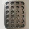 Non Stick 24 Hole Mini Cup Baking Pan Carbon Steel Pudding Cake Mold Household Baking Utensils Black