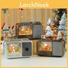 Luz de Rádio Criativa de Natal Lâmpada Noturna Musical Com Padrão de Papai Noel