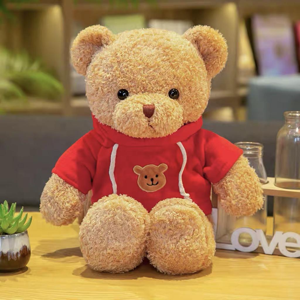 Maglione Orso Bambola Orso Peluche Vestiti Orsacchiotto Bambola di Pezza Orso da Abbraccio Regalo di Compleanno per Ragazza