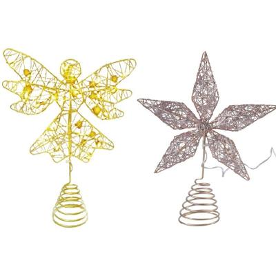Tree Top Lighted Christmas Tree Decoration Holiday Party Indoor Ornament Festives Lamp for Seasonal Celebration
