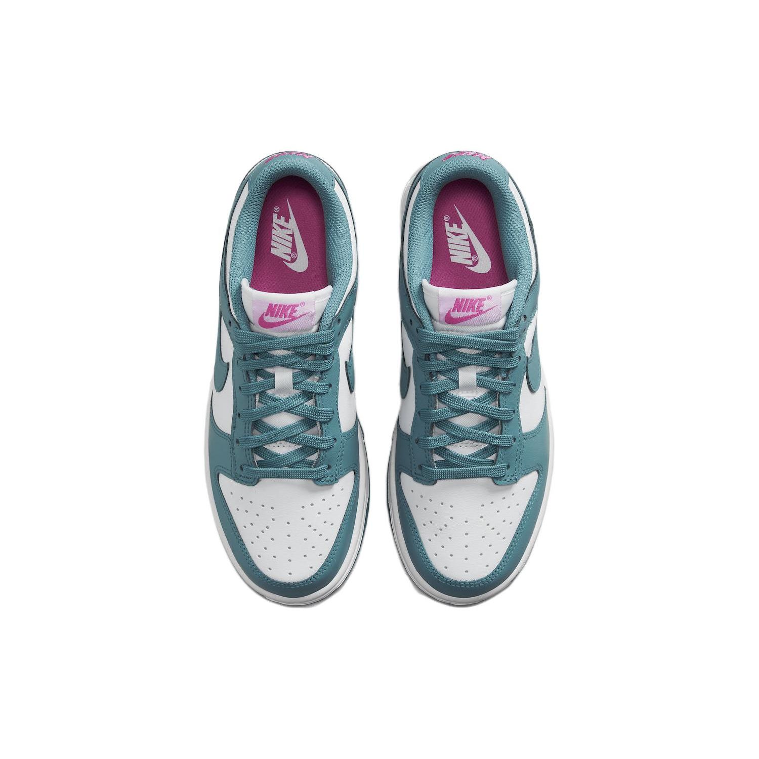 Nike Dunk Low Noise Aqua Женские кроссовки Бирюзовый Белый Розовый FJ0739-100 42 — фото 4