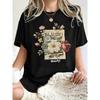 Unkonventionelle Schönheit Blumenprint Damen T-Shirt Sommer T-Shirts Rundhals Lässig Kurzarm Hip Hop Baumwolle