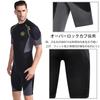 Neopren Kurzarm Frühjahrs-Neoprenanzug mit Rückenreißverschluss für und Größe Small Herren 1,5mm Surfen, SUP, Bodyboarding, Tauchen, Angeln, Schnorcheln,