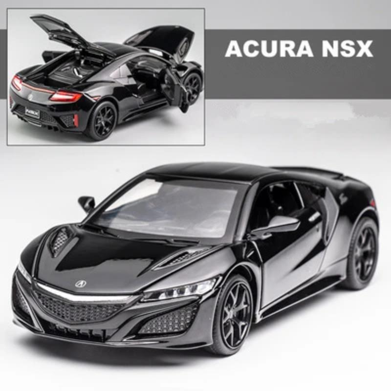 1/32 Honda Acura NSX Alloy Sports Car Diecasts & Toy Vehicles Metal Car Model Simulation Sound and Light Collection Childrens Toy Gift