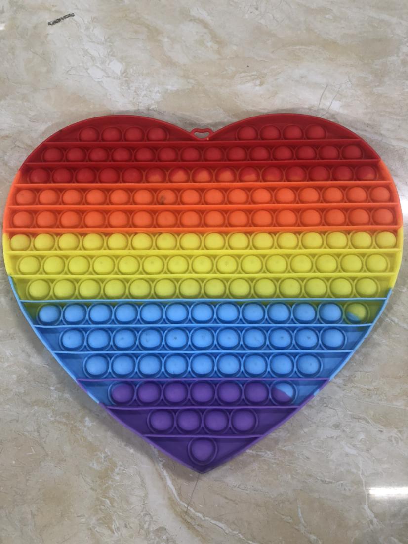 

Toys Toys Toys Big Size 30*30cm Giant Fidget Rainbow Antistress Push Its Bubble Fidget Stress Relief for Children Adult