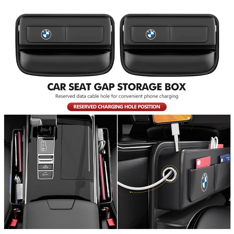 KHQB5 For BMW Car Seat Gap Multifunction Storage Box Seat Gap Cup Holder E46 E90 E60 F10 E39 F30 E36 E87 E90 E30 E53 F31 E92