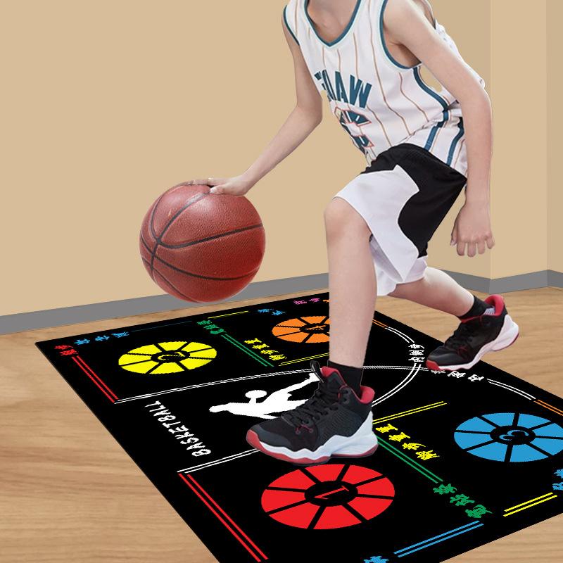 Basketball Train Mat Non Slip Soundproof Material Children Adolescents Indoor Ball Control Training Dribbling Drill Thickening