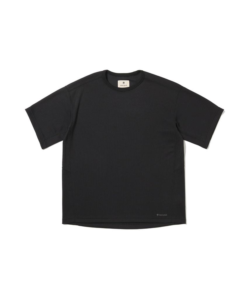 Snow Peak Dry Thermal Short and Charcoal T-Shirt TS-25AU002, Sleeve, Men's Women's, XL,