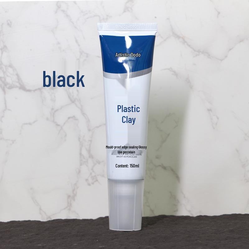 White Anti-Mold Waterproof Clay Sealant for Kitchen, Bathroom, and Sink.