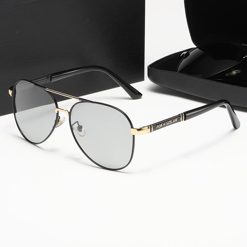 Polarized Sunglasses Men'S Driving Day And Night Fishing Anti-Uv Sunglasses Toads