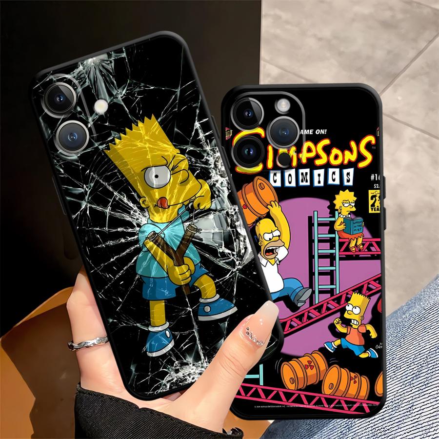 Funda Phone Cover Case for iPhone 13 Mini 12 14 17Air SE 7 8 17 16 Pro Max 11 X XS XR 15 Plus Fun S-simpsons