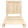 Solid Wood Bed with Headboard 90 x 200 cm Pine