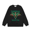 American Trendy Brand Casablanca Crew Neck Sweater Hoodie Men's Couple Ins Autumn and Winter Thickened Long-sleeved Women's T