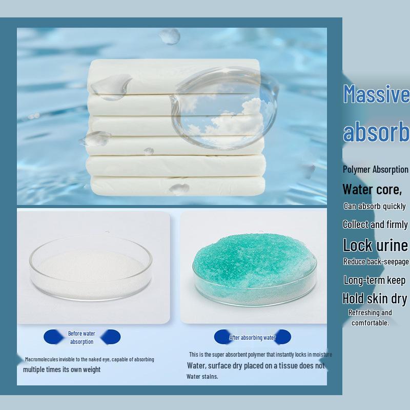 Fuenjian Unisex Adult Diapers, L Size, Economy Type, Disposable Incontinence Pads for Elderly
