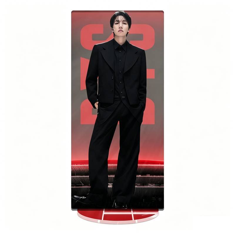 Bts World Tour Acrylic Display With Cnc Cut Seamless Printing For Gift And Decor