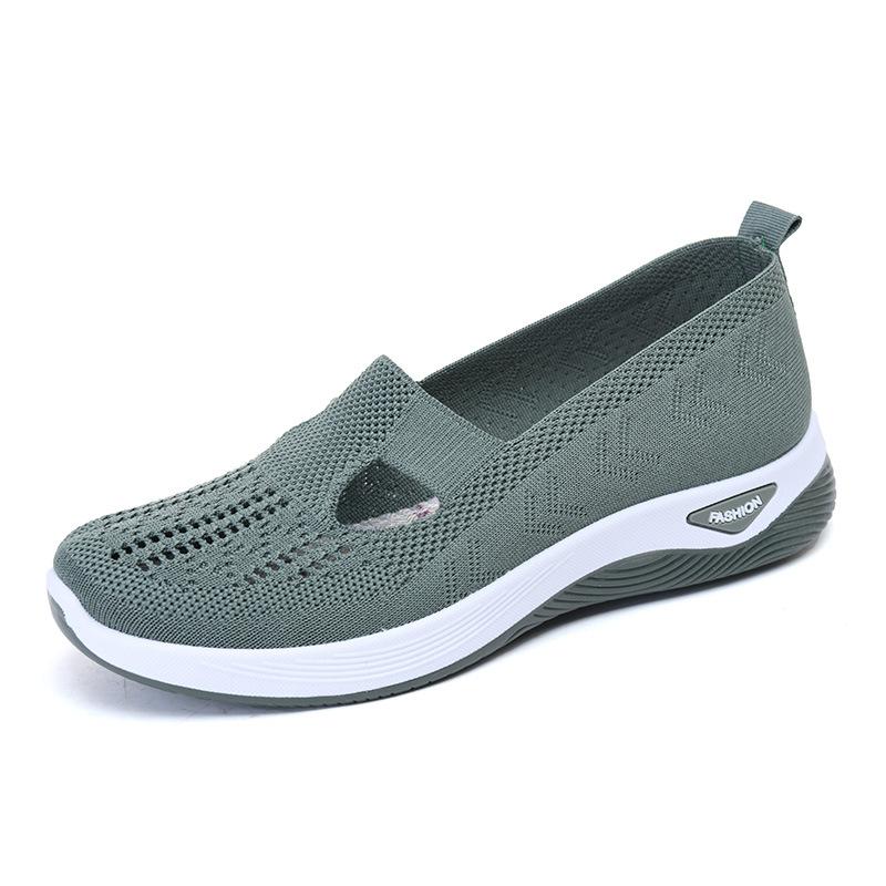 Women's Shoes Breathable Slip On Shoes Comfortable Breathable Casual Shoes Flat Sneakers Outdoor Shoes