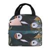 Puffin Rock En Nieuwe Vrienden Geïsoleerde Lunchtas voor Vrouwen Kinderen Draagbare Voedseldozen Thermische Lunchbox Tote
