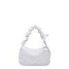 Niche design star underarm bag women's new pleated shoulder bag commuter bag highend versatile canvas bag