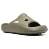 Off-White Rubber Hollow Slip-On Thick Sole Fashion Sandals Men Sandals Green OMIC014S23MAT0015656