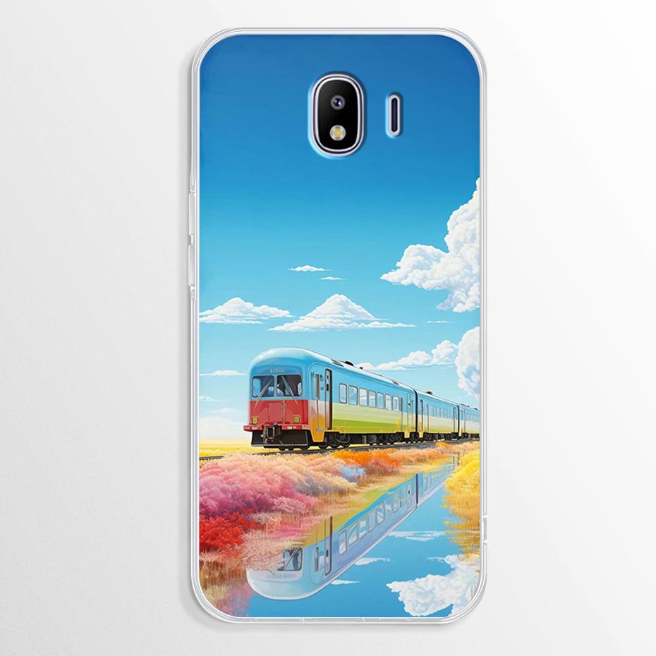 Marble Case For Samsung Galaxy J4 2018 Case J400 J400F Soft TPU Cover For Samsung Galaxy J4 Plus J 4 J4+ Case J415F Fundas Cover