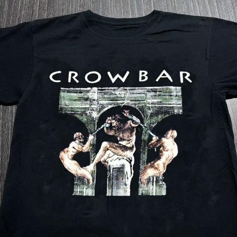 Rare Crowbar Band Cotton Gift For Fan Black S-5XL Unisex T-shirt BT75 S